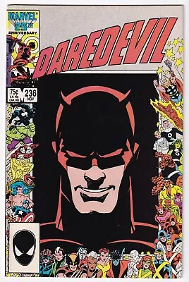 Buy Daredevil #236 Nov 1986 VF- 7.5 Marvel 25th Anniv Frame • 6.52£
