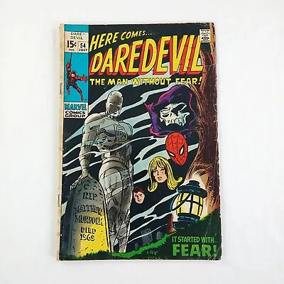 Buy Daredevil #54 1st Second Mister Fear Appearance (1969 Marvel Comics) • 9.60£