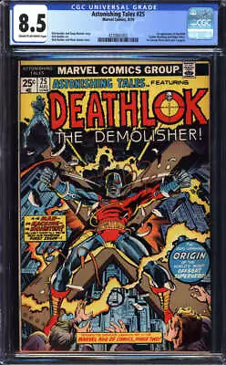 Buy Astonishing Tales #25 Cgc 8.5 Cr/ow Pages // 1st Appearance Of Deathlok 1974 • 199.88£