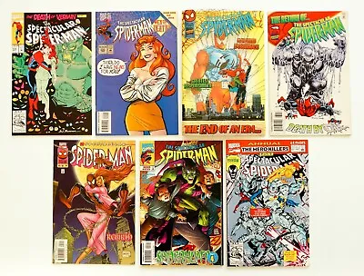 Buy The Spectacular Spider-Man # 194,220,229A,230,241,255A,Annual #12 Lot (1st Ser.) • 27.70£