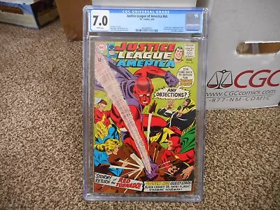Buy Justice League Of America 64 Cgc 7.0 1st Appearance Of Red Tornado DC 1968 WP VF • 119.92£