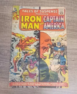Buy Tales Of Suspense #66 Captain America Iron Man 1965 Marvel 1st Red Skull/Origin • 27.71£