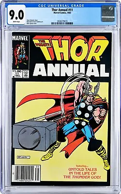 Buy Thor Annual #11 CGC 9.0 (1983, Marvel) Bob Layton, Origin Thor, 1st Eitri App. • 64.28£
