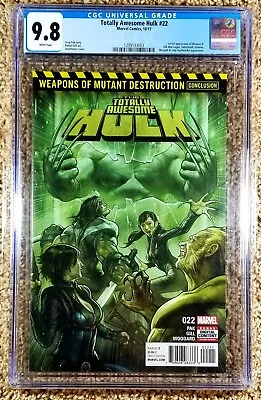 Buy Totally Awesome Hulk #22 CGC 9.8 1st App Of Weapon H (Marvel, 2017) • 151.36£