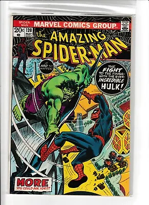 Buy Marvel Amazng Spider-Man #120 Fights The Hulk • 130.62£