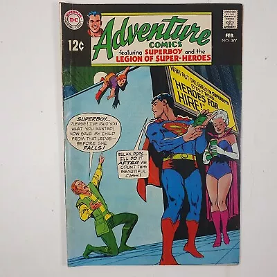 Buy Adventure Comics No 377 DC Comics Comic Book February 1969 Superboy • 11.99£
