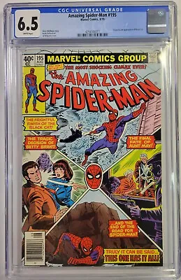 Buy Amazing Spider-man #195 Cgc 6.5  2nd Black Cat Al Milgrom White Pages • 39.96£