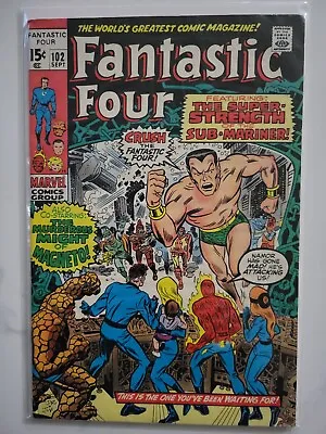 Buy Fantastic Four #102 1970 Final Stan Lee/jack Kirby Issue -see Pics For Condition • 21.63£