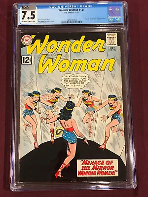 Buy Wonder Woman 134 Cgc 7.5 Robert Kanigher Ross Andru  1962 • 260.14£