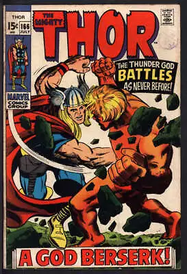 Buy Thor #166 3.0 // 2nd Full Appearance Of Him (warlock) Marvel Comics 1969 • 26.91£