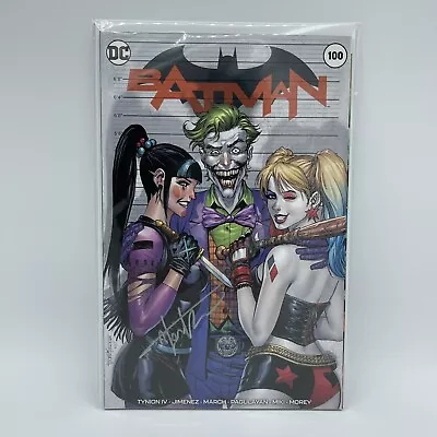 Buy Batman #100 Signed By Tyler Kirkham Ltd To 500 Joker Harley Punchline COA DC • 106.66£