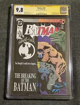 Buy Batman #497 CGC SS 9.8 SIGNED Kelley Jones, Bane Breaks Batman's Back, DC Comics • 184.96£