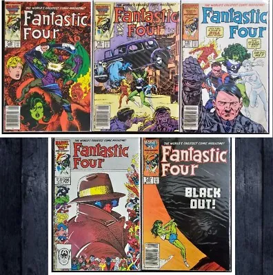 Buy Lot Of 5 Fantastic Four #290 291 292 293 296 Marvel Copper Age High Grade • 12.75£