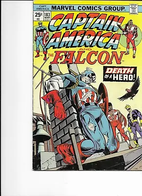 Buy Captain America #183 Bronze Age March 1975 Death Of Roscoe Simons • 8.66£