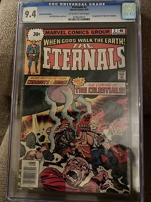 Buy ETERNALS #2 CGC 9.4 Rare .30 CENT VARIANT #1 Hard To Find! White Pages. 1st Ajak • 436.46£