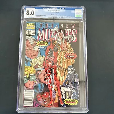 Buy New Mutants #98 Newsstand Edition CGC 8.0 1991 42 1st Appearance Of Deadpool • 300£