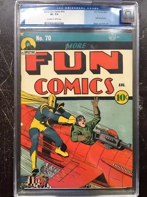 Buy MORE FUN COMICS #70 CGC VF- 7.5; OW-W; Dr. Fate Cover; Baily Art (8/41)! • 2,964.78£