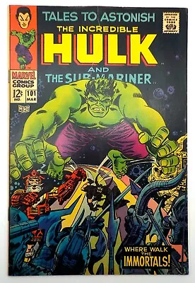 Buy Tales To Astonish #101 The Incredible Hulk  Sub-Mariner Marvel • 19.76£