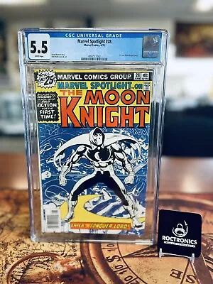Buy Marvel Spotlight #28 - Moon Knight CGC 5.5 • 119.72£