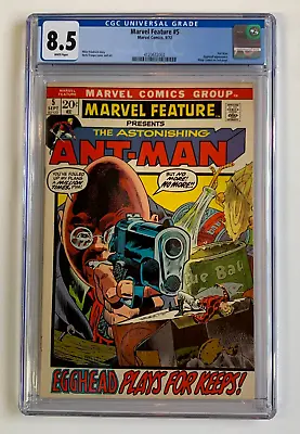 Buy MARVEL FEATURE #5, CGC 8.5 White Pages, 2nd Ant-Man, Wasp Cameo • 52.22£