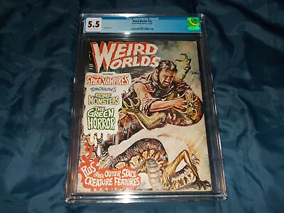 Buy Weird Worlds  #10  CGC 5.5 F-  (Eerie Publications - 12/70) First Issue! • 78.35£