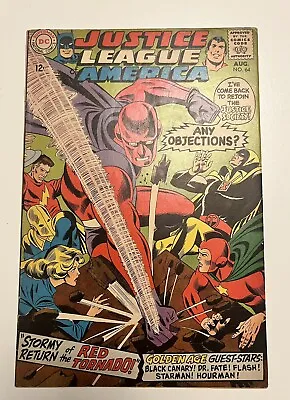 Buy Justice League Of America #64 - First Silver Age Red Tornado FN- • 18.95£
