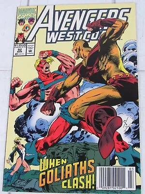 Buy Avengers West Coast #92 Mar. 1993 Marvel Comics Newsstand Edition • 1.41£
