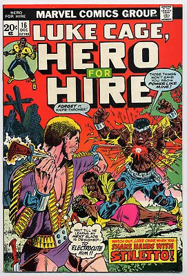 Buy Hero For Hire 16 VF+ 8.5 Marvel 1973 Stiletto Billy Graham • 16.05£