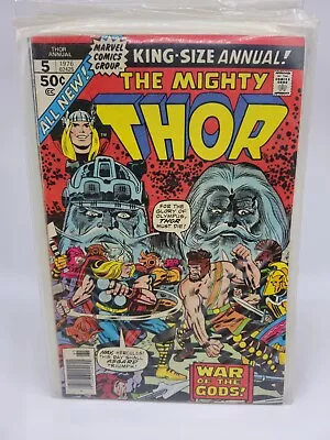 Buy Thor Annual #5 FN Midgrade Marvel 1976/ 1st Toothgnasher & Toothgrinder • 16.22£