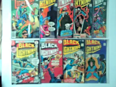 Buy Books, Comics & Magazines, Black Lightning 1st Series, Group Run 9 Issues. FINE. • 45£