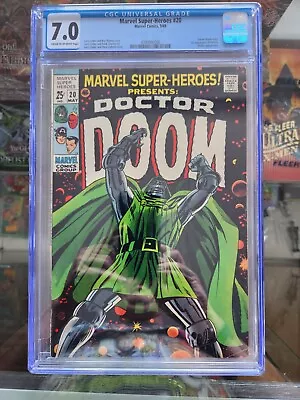 Buy MARVEL SUPER-HEROES #20  (Marvel, 1969)  Classic Doctor Doom Cover – CGC 7.0 • 319.68£