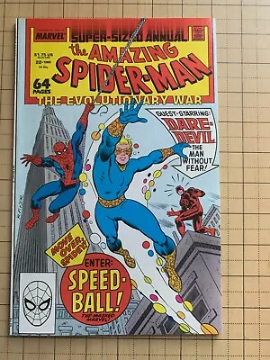 Buy Amazing Spider-Man Annual #22 - 1st Appearance Speed-Ball (Marvel 1988) • 10.27£