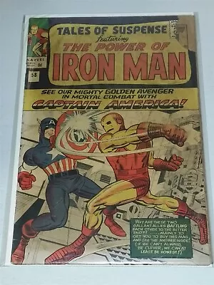 Buy Tales Of Suspense #58 Fr (1.0) Marvel Comics January 1964 (3 Inch Cover Tear) < • 69.99£