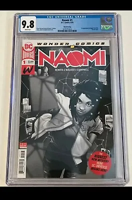 Buy Naomi 1 3rd Printing B&W CGC 9.8  DC Universe Wonder Comics, TV Show Incoming! • 150.30£