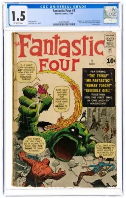Buy Fantastic Four 1 CGC 1.5 Cents No Pence Stamp • 6,999£