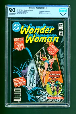 Buy Wonder Woman #274 - One Super-Villain: Made To Order!, CBCS 9.0 (DC, 1980) • 58.38£