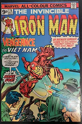 Buy Invincible Iron Man #78 1975 Pence Variant • 4.95£