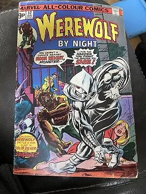 Buy Marvel Werewolf By Night 32 - 1st Moon Knight Appearance UK Price Variant 1975 • 400£