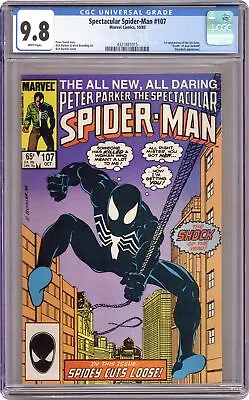 Buy Spectacular Spider-Man Peter Parker #107 CGC 9.8 1985 4321881015 • 110.64£