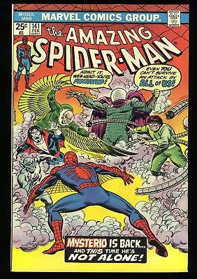 Buy Amazing Spider-Man #141 VF/NM 9.0 1st Danny Berkhart As Mysterio! Marvel 1975 • 43.43£