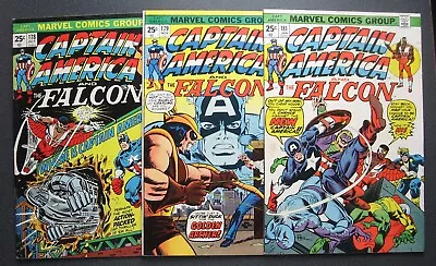Buy CAPTAIN AMERICA Lot Of 3 Comics  178 179 181 Marvel 1974 1975 Mid-Grade • 24.02£