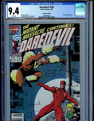 Buy Daredevil  #238 CGC 9.4 Marvel 1987  Sabretooth Amricons K75 • 102.77£