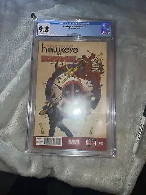 Buy Cgc 9.8 Nm/mt Hawkeye Vs. Deadpool #0 Marvel Comics 11/2014 1st Spider-gwen🩸 • 217.42£