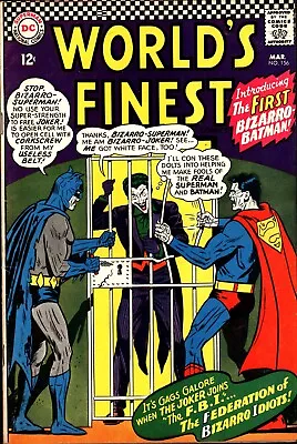 Buy WORLD'S FINEST #156 1965 DC 1st BIZARRO JOKER SUPERMAN EDMOND HAMILTON 120923 • 56.52£