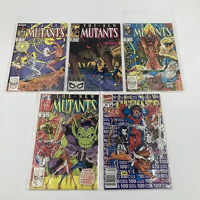 Buy The New Mutants 1988 5 Comic Lot. Issues 66 82 85 92 100 • 6£