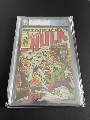Buy Incredible Hulk 162 Pgx 7.5 1st Wendigo Appearance 1973 Marvel Bronze Age Look! • 78.84£