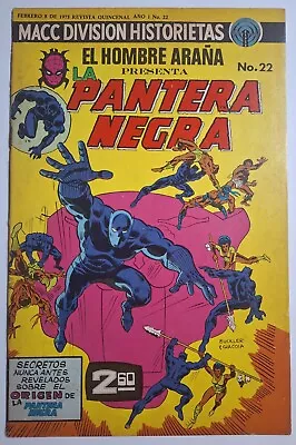 Buy Jungle Action #8 Black Panther Origin Spanish El Hombre Araña #22 Very Rare 1975 • 54.53£