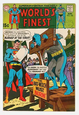 Buy World’s Finest #186 FN+ 6.5 Superman Condemns Batman As A Witch • 9.95£