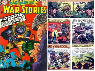 Buy SGT GORILLA 1st App - STAR SPANGLED WAR STORIES #126 - 1966 Comic Book By KUBERT • 39.49£