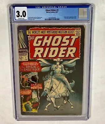 Buy Ghost Rider #1 CGC 3.0 KEY! (Origin And 1st New Ghost Rider) 1967 Marvel • 99.94£